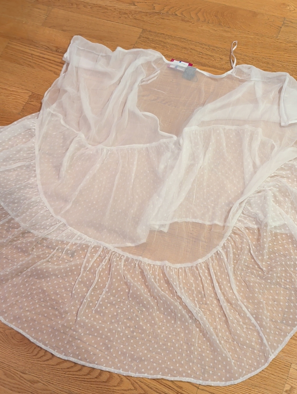 Net Sheer Over blouse - Picture 3 of 6